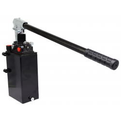 POMPA HYDRAULICZNA RĘCZNA DWUSTRONNA 25cm3 PRBD + ZBIORNIK 3L